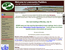 Tablet Screenshot of lowcountrypaddlers.net